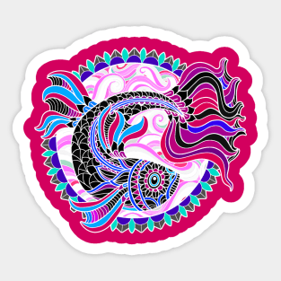 Beautiful Koi Decorative Fish Art Sticker